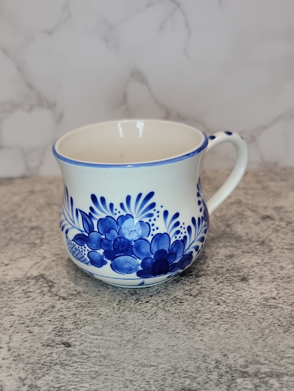 Vintage Delft blue coffee mug
